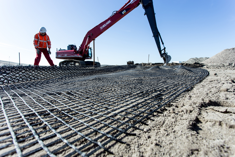 Westfresiaweg N23 Hoogkarspel gewapende grondconstructie